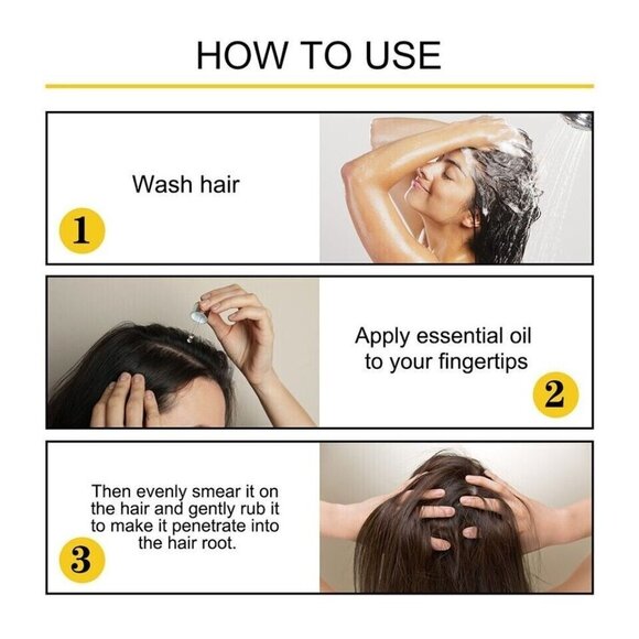 2PCS Hair Density Serum Repair Damaged Hair Growing Faster Natural Essential Oil - Picture 2 of 10